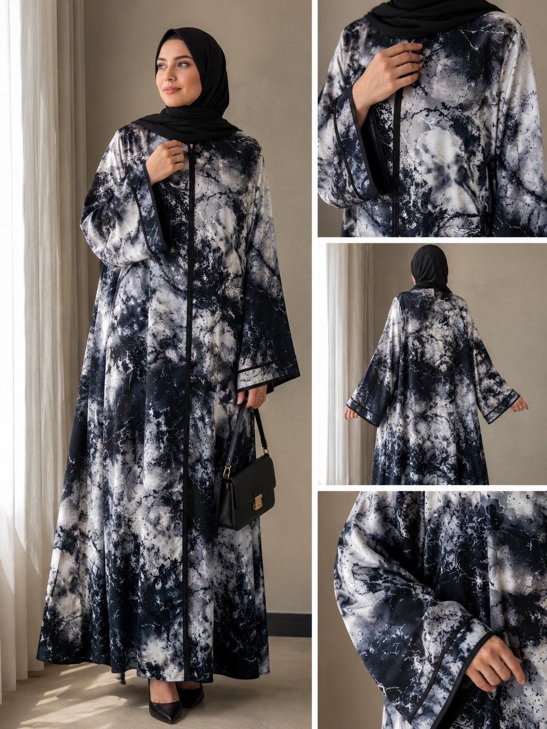 Marble Vein Abaya
