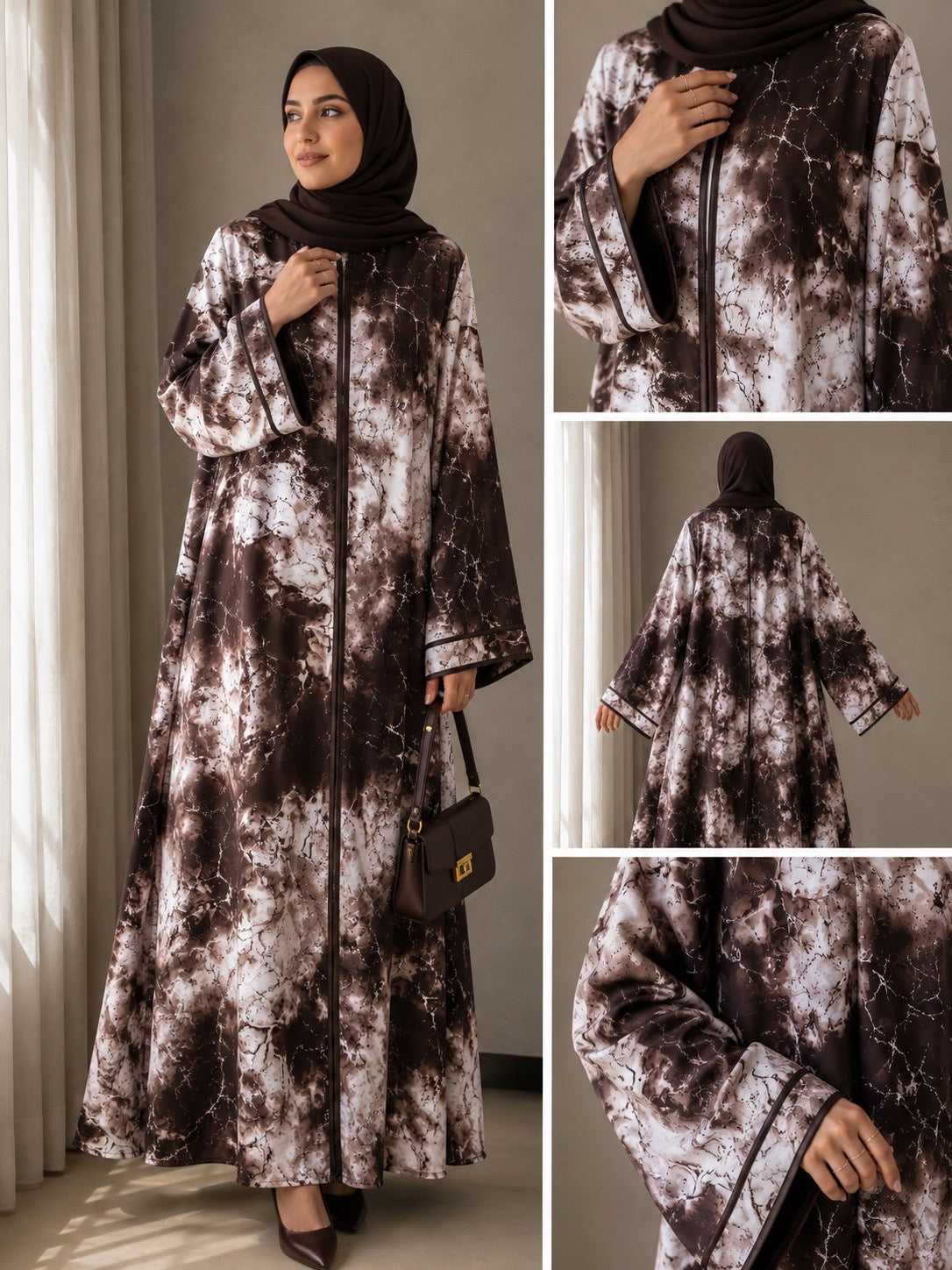 Marble Vein Abaya
